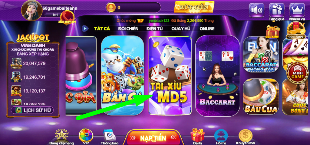 Cách chơi Tài Xỉu MD5 68 game bài và kinh nghiệm mới 2 Giới thiệu tổng quan về cách chơi Tài Xỉu MD5 68 game bài – phiên bản cá cược Tài Xỉu cùng thuật toán MD5