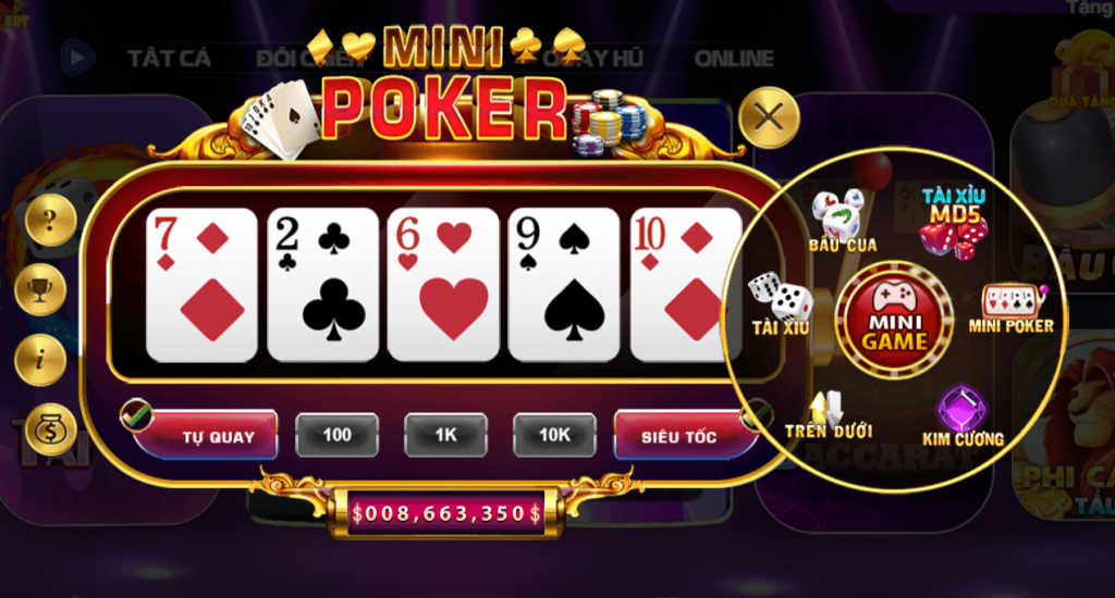 Cách chơi Mini Poker 68 game bài từ A-Z như thế nào? 2 Giới thiệu tổng quan về Mini Poker 68 game bài – tựa game được yêu thích hiện nay tại cổng game 68 game bài