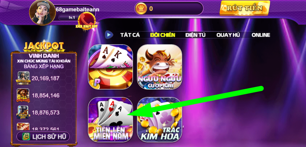 Cách chơi Tiến Lên Miền Nam 68 game bài cực hay 2 Giới thiệu tổng quan về tựa game hấp dẫn Tiến Lên Miền Nam tại cổng game 68 game bài