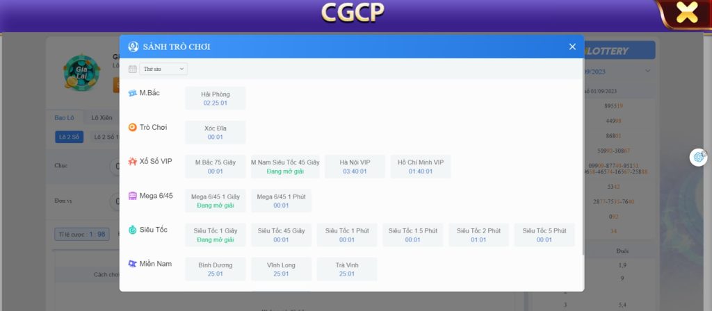 Cách chơi Lô Đề 68 game bài - 1 ăn 99 cực cao 3 Sảnh trò chơi Lô Đề 68 game bài có gì hấp dẫn?